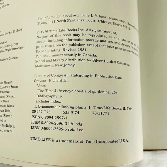 How to Grow Vines Vintage Time Life Gardening Books Encyclopedia u 1981 Hardcove - Picture 4 of 8